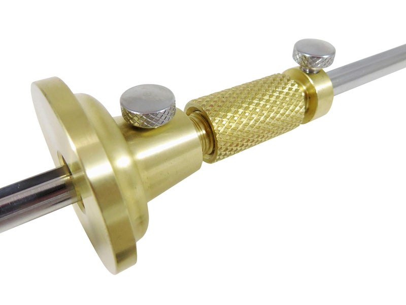 Taytools 464763 Solid Brass Wheel Woodworking Precision Marking Cutting Gauge with 2 Extra Cutters Micro Adjust Head - Image 2